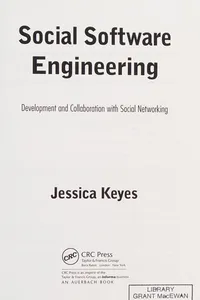 Capa de Social software engineering