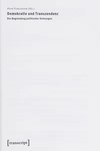 Demokratie und Transzendenz
