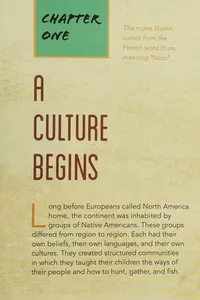 The people and culture of the Huron