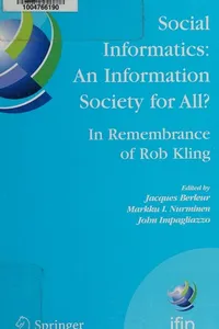 Social informatics