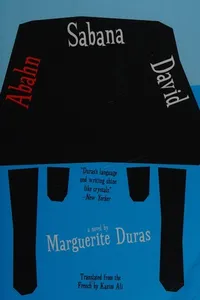 Capa de Abahn, Sabana, David por Marguerite Duras