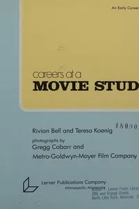 Capa de Careers at a movie studio
