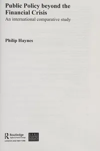 Public policy beyond the financial crisis