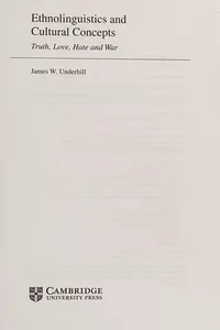Ethnolinguistics and cultural concepts
