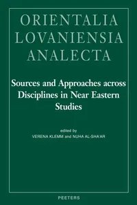 Cover of Sources and approaches across disciplines in Near Eastern studies
