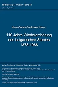 110 Jahre Wiedererrichtung des bulgarischen Staates 1878-1988