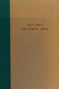 Capa de The Fall of Public Man por Richard Sennett