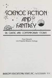 Cover of Science Fiction and Fantasy