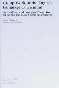 Capa de Group work in the English language curriculum