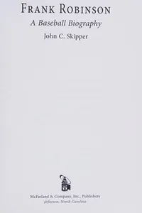 Capa de Frank Robinson
