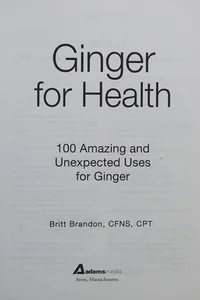 Ginger for health