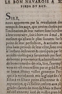 Le bon Nauarrois aux pieds du roy