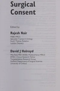 Oxford handbook of surgical consent