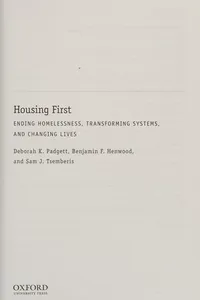 Housing first