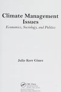 Climate management issues