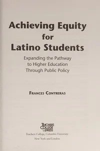 Achieving equity for Latino students