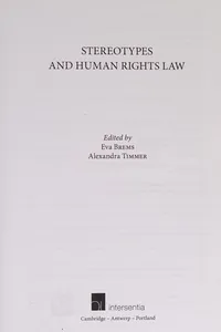 Stereotyping and Human Rights Law
