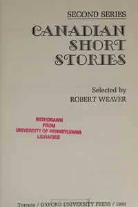 Canadian short stories