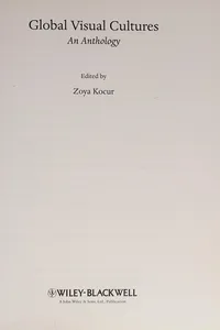 Cover of Global visual cultures