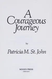 Cover of A courageous journey