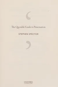 The quotable guide to punctuation