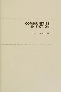 Communities in Fiction
