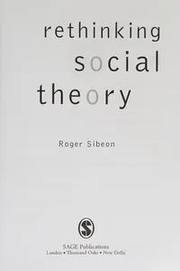 RETHINKING SOCIAL THEORY