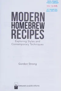 Modern homebrew recipes