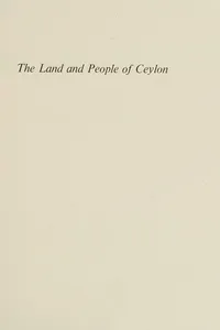 The land and people of Ceylon