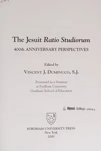 The Jesuit Ratio studiorum