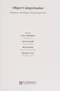 Object categorization