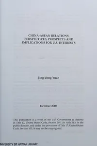 China-ASEAN relations