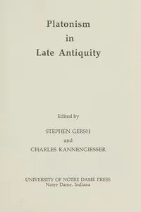 Platonism in late antiquity