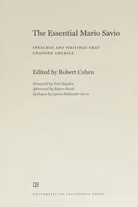 The essential Mario Savio