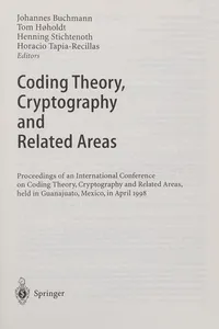 Coding theory, cryptography, and related areas