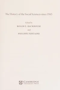 The history of the social sciences since 1945