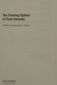 The evolving sphere of food security