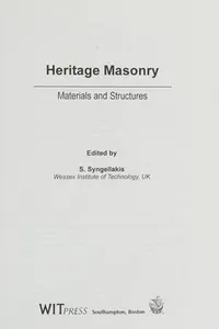 Heritage masonry