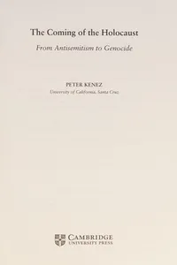 Coming of the Holocaust