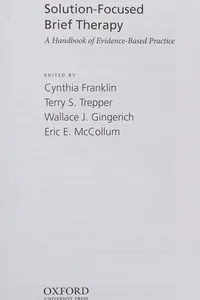 Solution-focused brief therapy