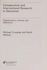 Comparative and international research in education