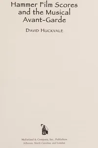 Hammer film scores and the musical avant-garde