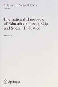 Cover of International Handbook of Educational Leadership and Social (in)Justice