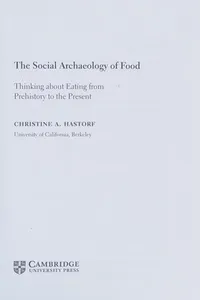 Social Archaeology of Food