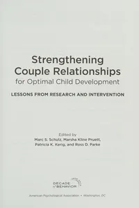 Strengthening couple relationships for optimal child development