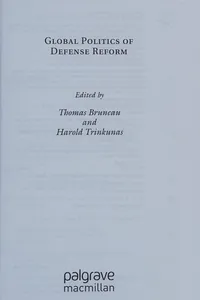 Global politics of defense reform