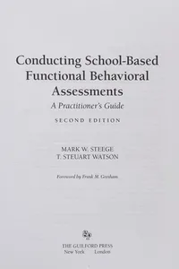 Conducting school-based functional behavioral assessments