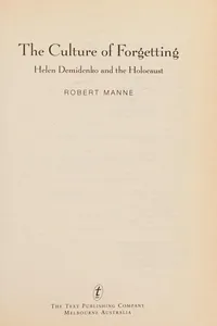 The culture of forgetting