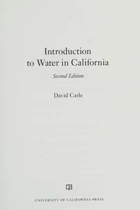 Introduction to Water in California