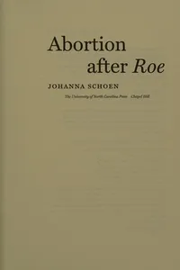 Abortion after Roe